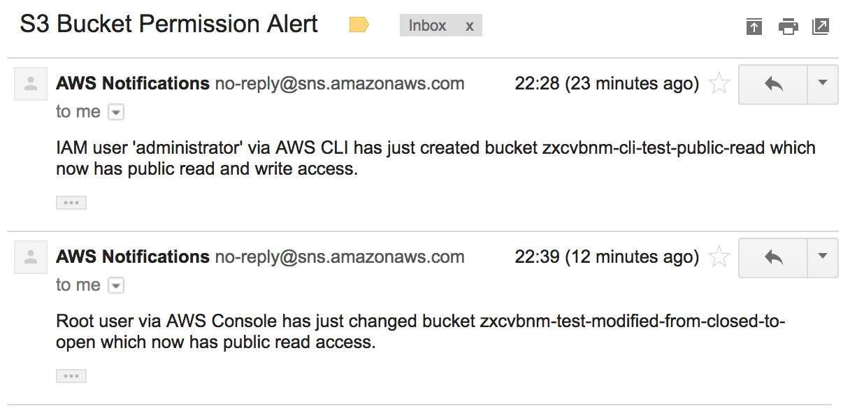 Get alerts when an S3 bucket is made public in your AWS account